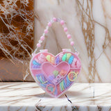 AM1260 Pink Heart Gift Box Set Kids Hair Clips for Girls