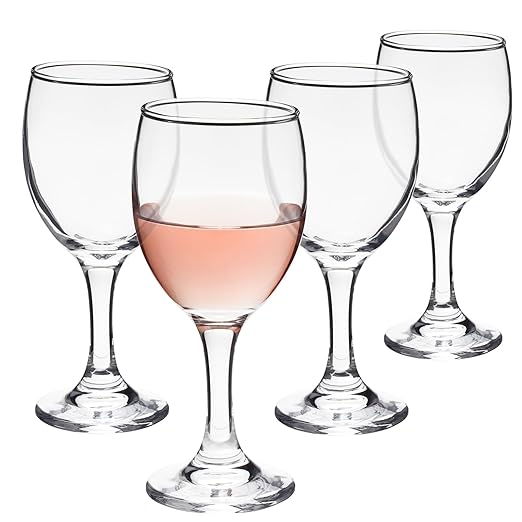 AM3725 Big Stemmed Wine Clear Glass  330ml Set of 6