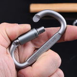 Aluminum Spring Snap Hook Carabiner Keyring Keychain Hook