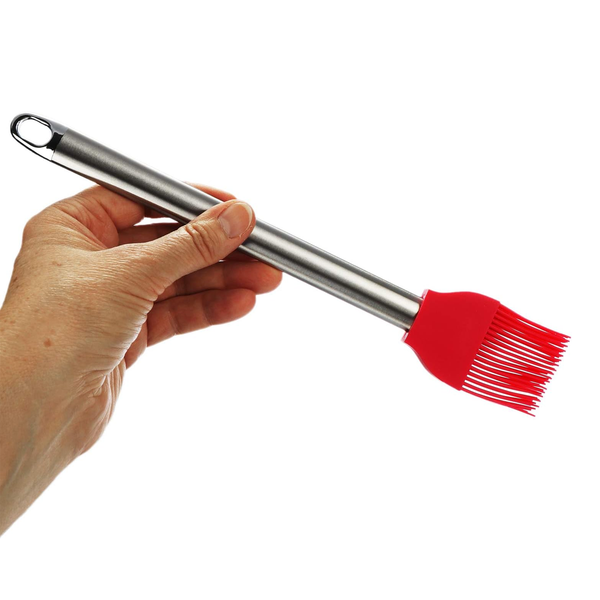 AM6334 Silicone Pastry Brush with Steel Handle - 1pc