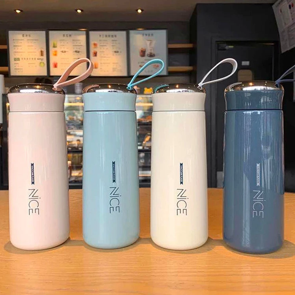 6955 Nice Water Bottle Glass Liner Creative Thermos 400ml