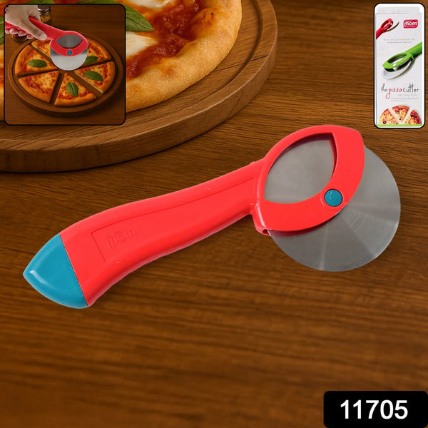 11705 Supermom Premium Stainless Steel Pizza Cutter with Ergonomic Handle (1 Pc)