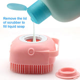 Silicone Brush Body Scrubber with Soap Dispenser