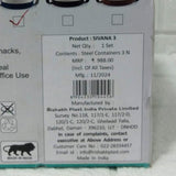 Di0174 Rishabh Sivana 3 Thermo Steel Lunch Box with Virgin Plastic Outer Case