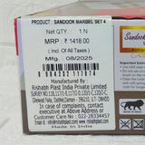Di0188 Rishabh Sandook Marble 4 Multipurpose Storage Box with Golden Knob