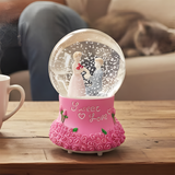 TM0119 Romantic Snow Globe - Couple Figurine with Roses Base - Pack Of 1