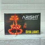 Di0194 Arisht LED Diya String Lights - 14 Golden Diya Lights for Festive Decoration