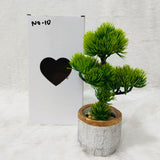 AM6236 Artificial Bonsai Plant in Grey Concrete Style Pot