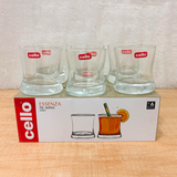 AM6550 Cello Essenza Glass Tumbler Set, PB-Series - 255ml (Set of 6)