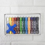 AM6083 DOMS Oil Pastels Super Smooth Colours - 12 Vibrant Shades [Pack of 1]