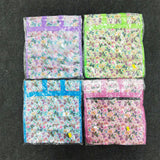 AM6283 Small Vibrant Butterfly Print Jute Bag - Zippered Multi-Purpose Shoulder Bag