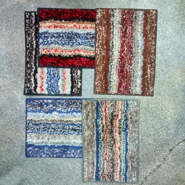 AM5845 Anti Slip Layer Doormats (A 13X19 Inch)- Multicolour for Home & Office