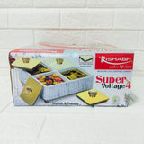 Di0184 Rishabh Super Voltage 4 Multipurpose Container Set – Stylish & Trendy Airtight Square Storage