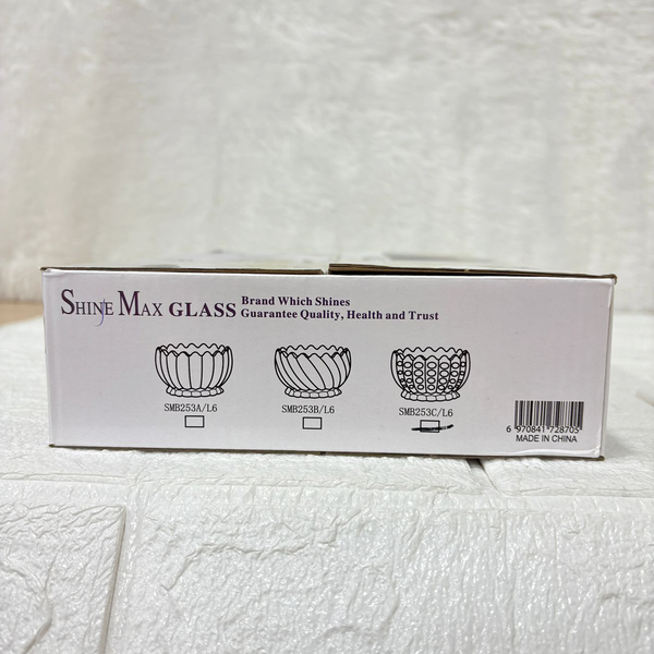 AM5965 Shine Max Ice Cream Glass Bowl - Set OF 6 Pcs
