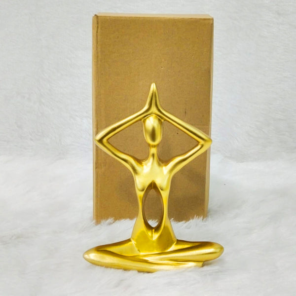 AM6235 Golden Minimalist Yoga Meditation Statue (No.3)