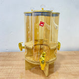 AM5970 3-Compartment Beverage Dispenser with Golden Tap & Stand (Each 1850 ml)