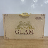 A07855 GLAM 8-Piece Tea Mug & Snack Platter Set (6 Mugs + 2 Platters)