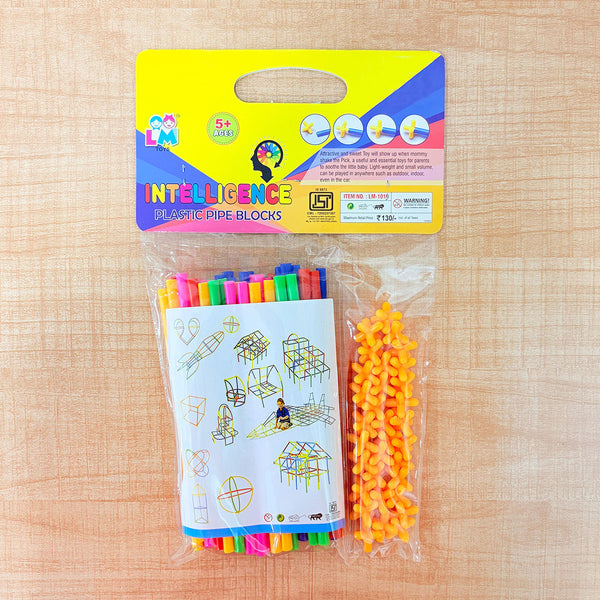 AM6514 Intelligence Plastic Pipe Blocks & Connectors Construction Set for Ages 5+