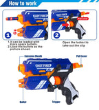 AM0272 Blaze Storm Manual Soft Bullet Gun - Long Range, 10 Suction Dart Bullets