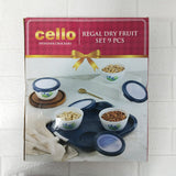 Di0233 Cello Regal Crazy Dots Dry Fruit Set - 9 Pieces (4 Bowls with Lids, 1 Tray)