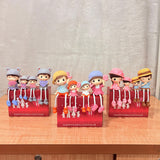 TM0023 Happy Family of Four Resin Dangling Legs Showpiece