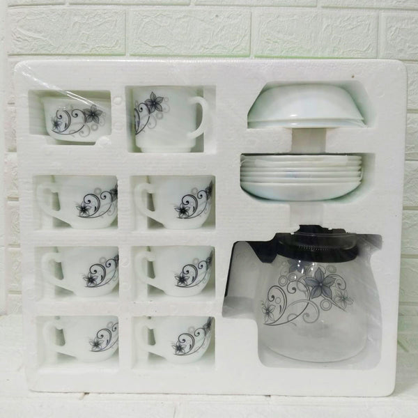 Di0235 Cello High Tea Set, 17-Piece - Tea & Dessert Crockery