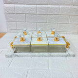 Di0171 Rishabh Super Rafel Dlx Container Set of 6 with Tray – Stylish & Trendy Storage Jars