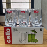 AM5695	cello gem juice tumbler 200ml - 6pcs set