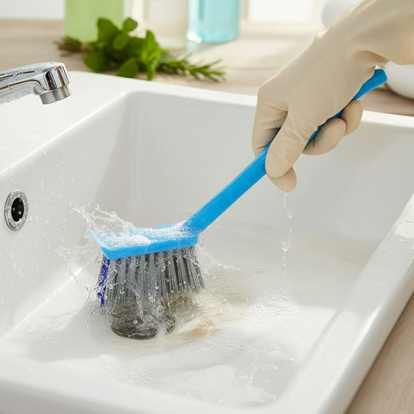 TM0010 Multi-Purpose Long Handle Scrub Brush for Household Cleaning