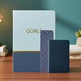 AM6625 Mix-Design Classic Series A5 Softbound Notebook With Free Pocket Diary & Bookmark