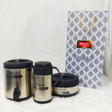 Di0374 Rishabh Thermosteel Taj Set of 3pc