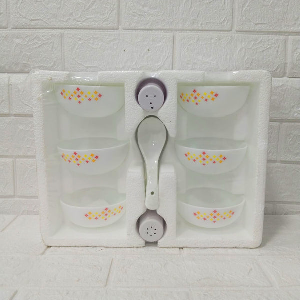 Di0204 Cello OPalware Royale Soup Set of 14pc Different Units
