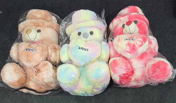 AM6950 Plush Teddy Bear with Hat and LOVE Heart