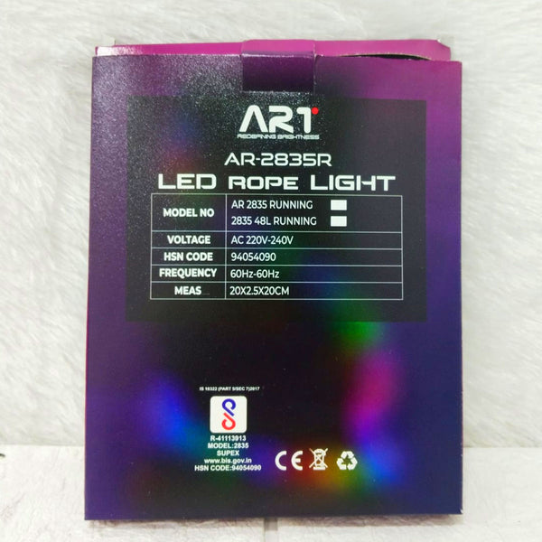 Di0381 Multi-Color LED Rope Light – AR-2835R Flexible Strip for Mood Lighting, Decoration & Home Décor