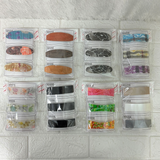 AM6386 Mix Design Printed Fabric Hair Clip - 1pc