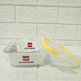 Di0005 Cello Fit & Fresh Clip-O Square Glass Storage Container - 520ml