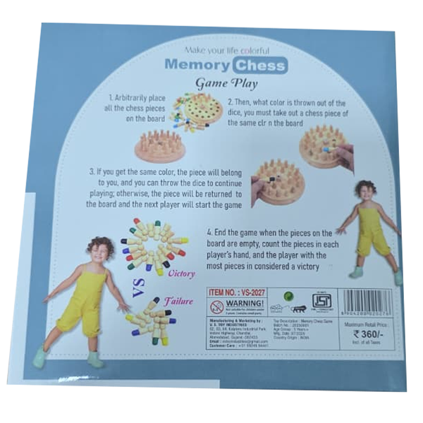 AM6435 Memory Match Stick Chess Game Set