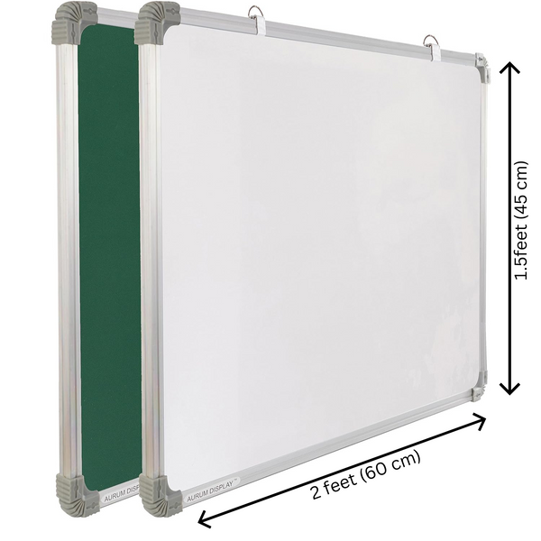 AM5151 2 in 1 Whiteboard and Chalkboard for Office, Home & School