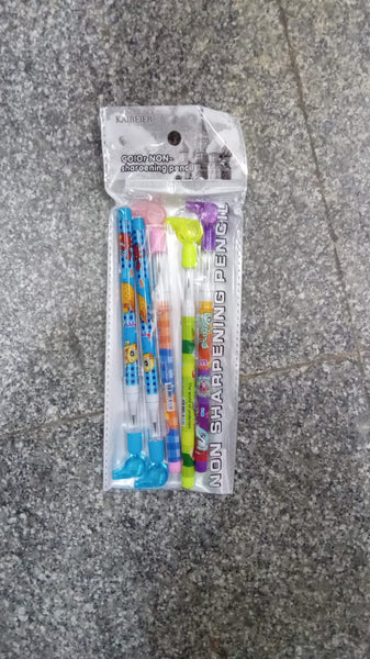 AM2731 Non Sharpening Whistle Push Pencil  for kids for Return Gift Pencil Pack of 5