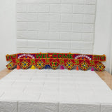 3897 Red Traditional Toran with Zari work Hanging for Home -multidesign 35x6
