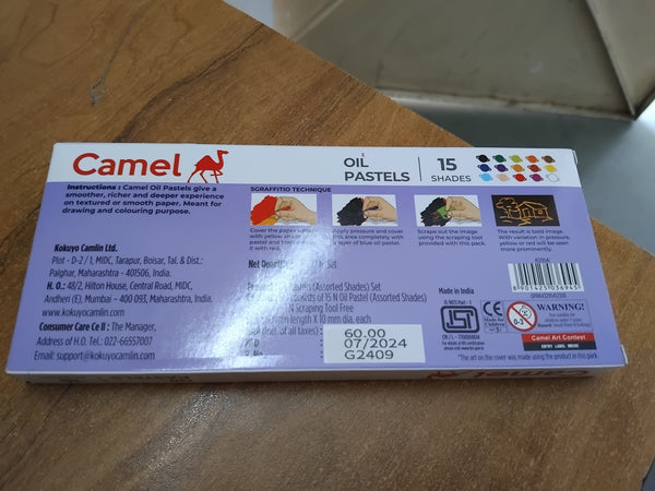 AM3297 Camel Oil Pastels 15 Shades