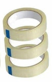 AM0290(PACK OF 1) Clear Packing Tape (Transparent )  - 24mm / 1" Width - BOPP Industrial Packaging Tape