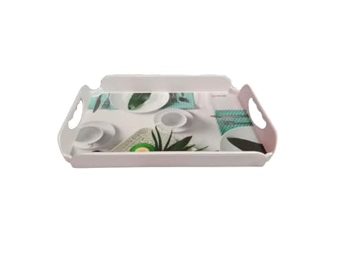 AM3241 Fancy Serving Tray 22x16.9 cm Food, Tea Kitchen Storage, Organizers Fancy for Dinning, Centre Table 1 Piece