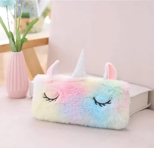 AM2148 Unicorn Pencil Pouch Pencil Pouch Storage Bag Soft Cute Pouches Cotton Pouch