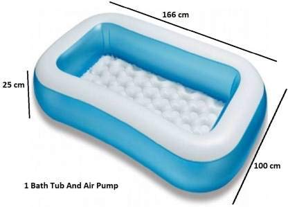 AM3971 Intex Wet Set Collection Rectangular Pool, Multi Color (1.66m x 1.00m x 25cm)