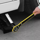 3713 Auto Labor-Saving Jack Ratchet Wrench, Universal 360 Degree Swivel Tire Wheel Jack Ratchet Wrench Scissor Jack
