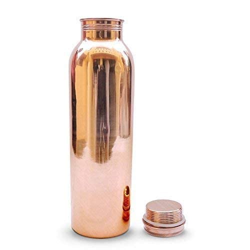 AM0725 Pure Copper Organic Water Bottle 950 ML with 4 glasses