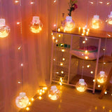 3387 8 Feet 12 Wish Ball String LED Lights (Wishing Ball Warm White)