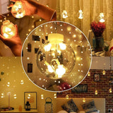 3387 8 Feet 12 Wish Ball String LED Lights (Wishing Ball Warm White)