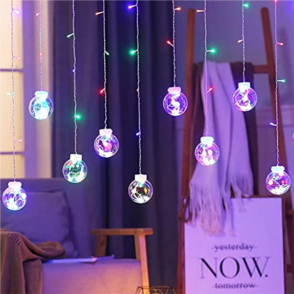 3388 8 Feet 12 Wish Ball String LED Lights (Wishing Ball Multicolor)